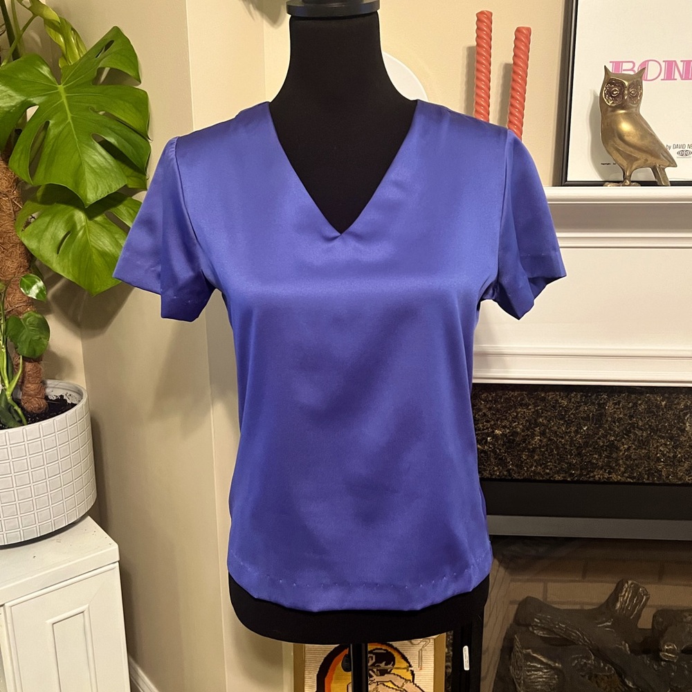 1980s Vintage Jones New York Royal Purple Top